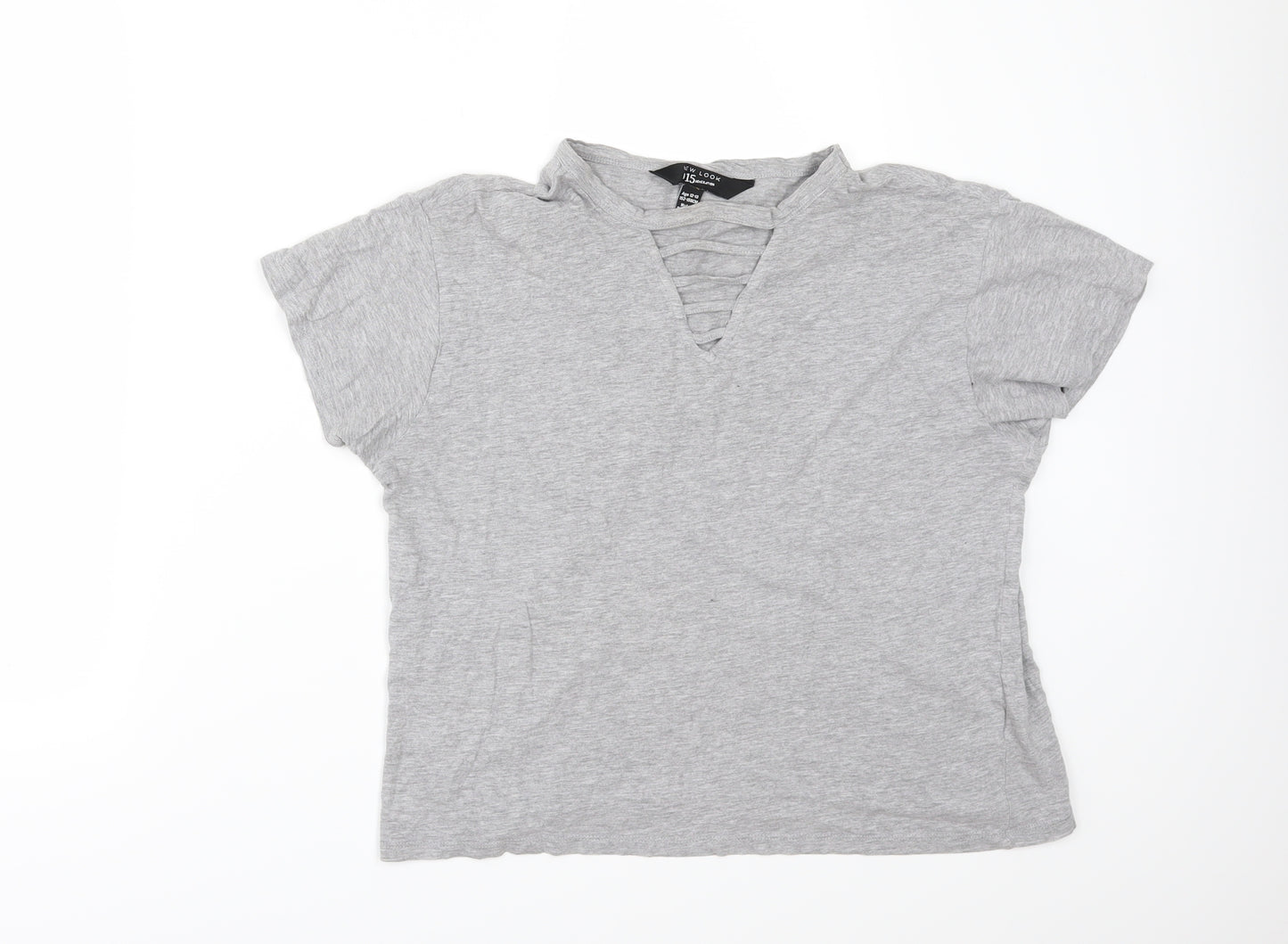 New Look Girls Grey   Basic T-Shirt Size 12-13 Years
