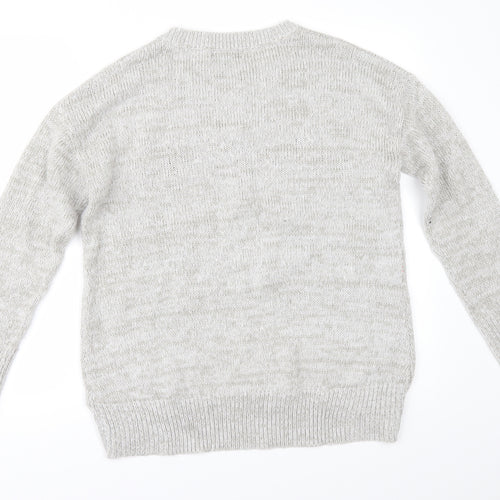 New Look Womens Grey   Pullover Jumper Size S