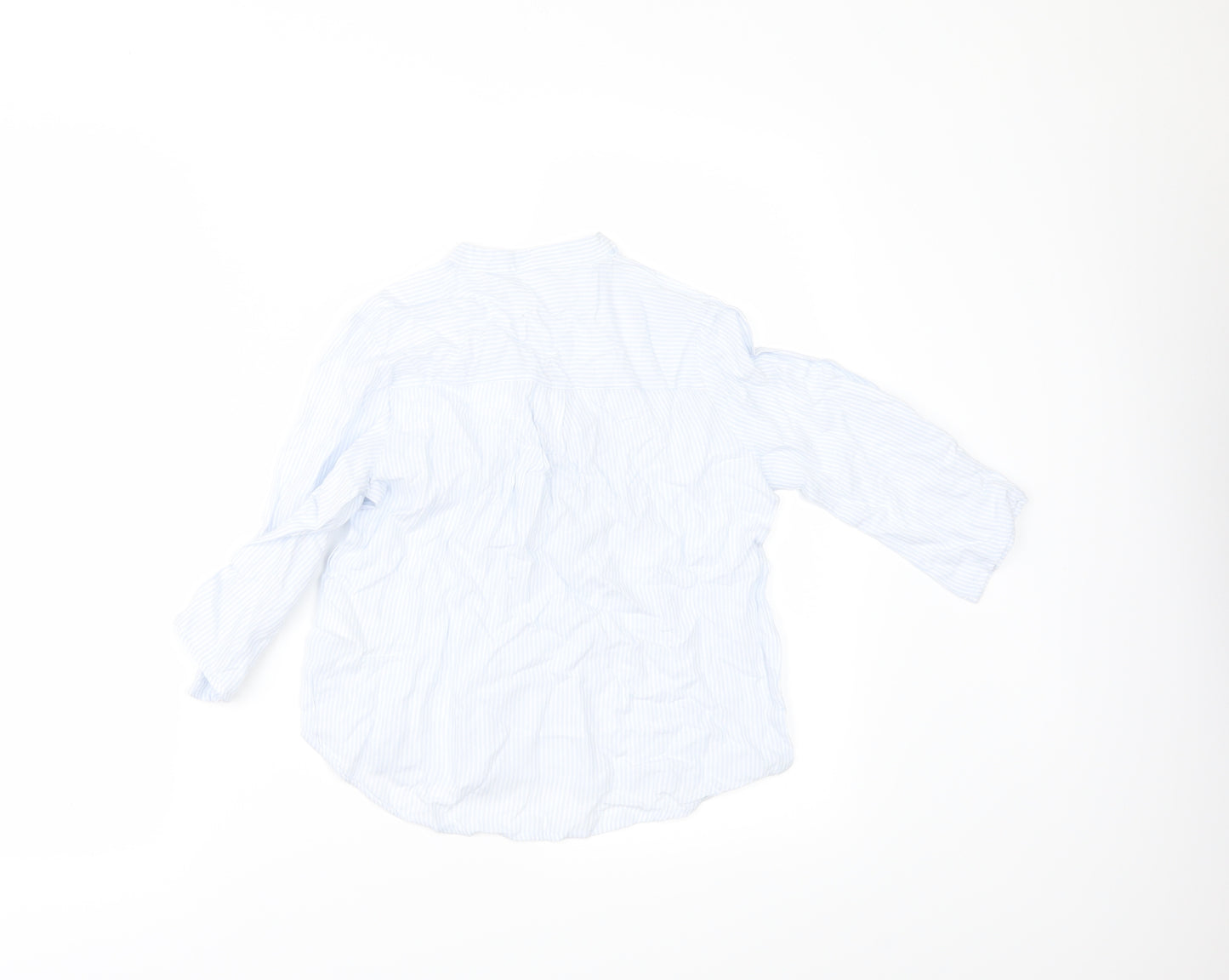H&M Girls Blue Striped  Tunic Button-Up Size 9 Years