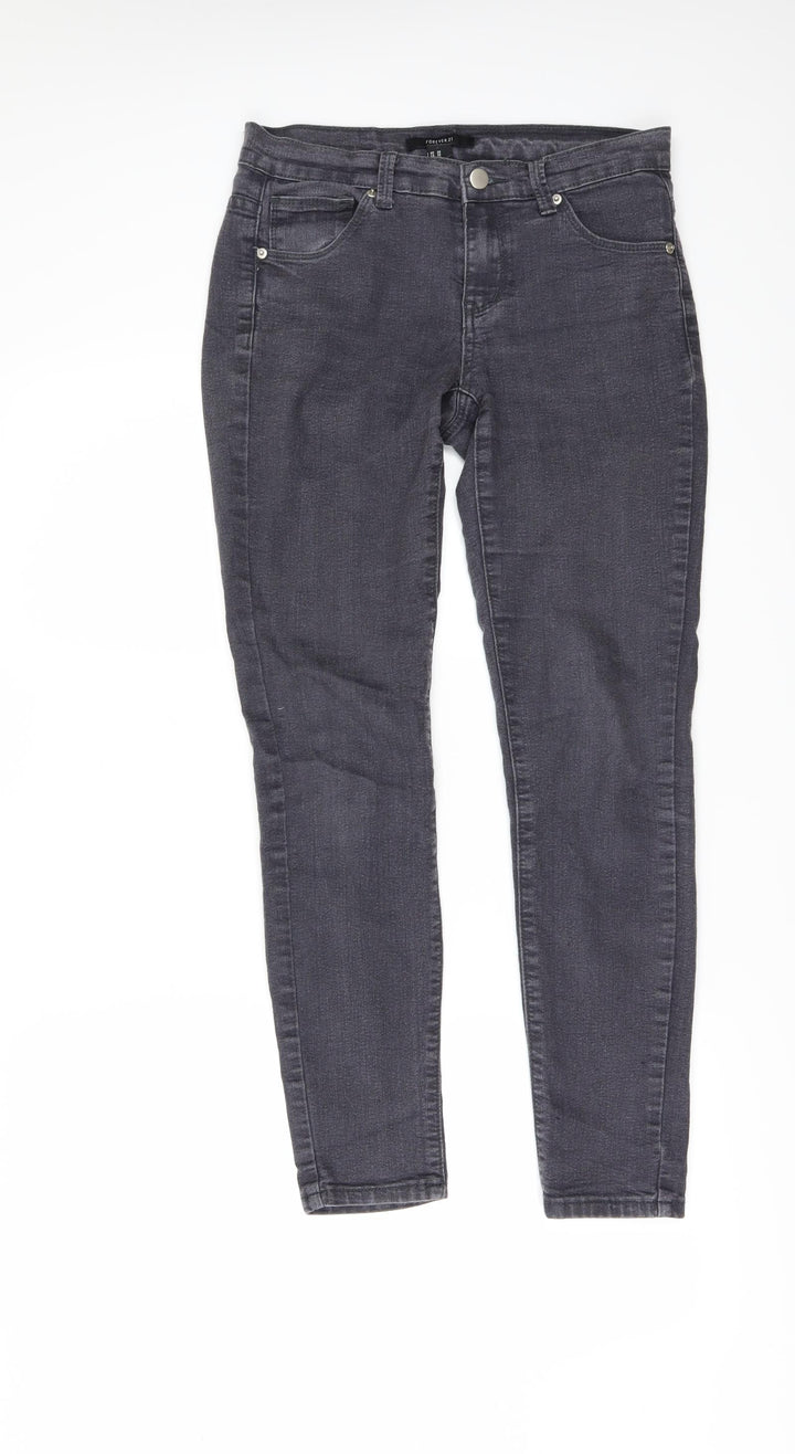 FOREVER 21 Womens Black Denim Skinny Jeans Size 26 L28 in