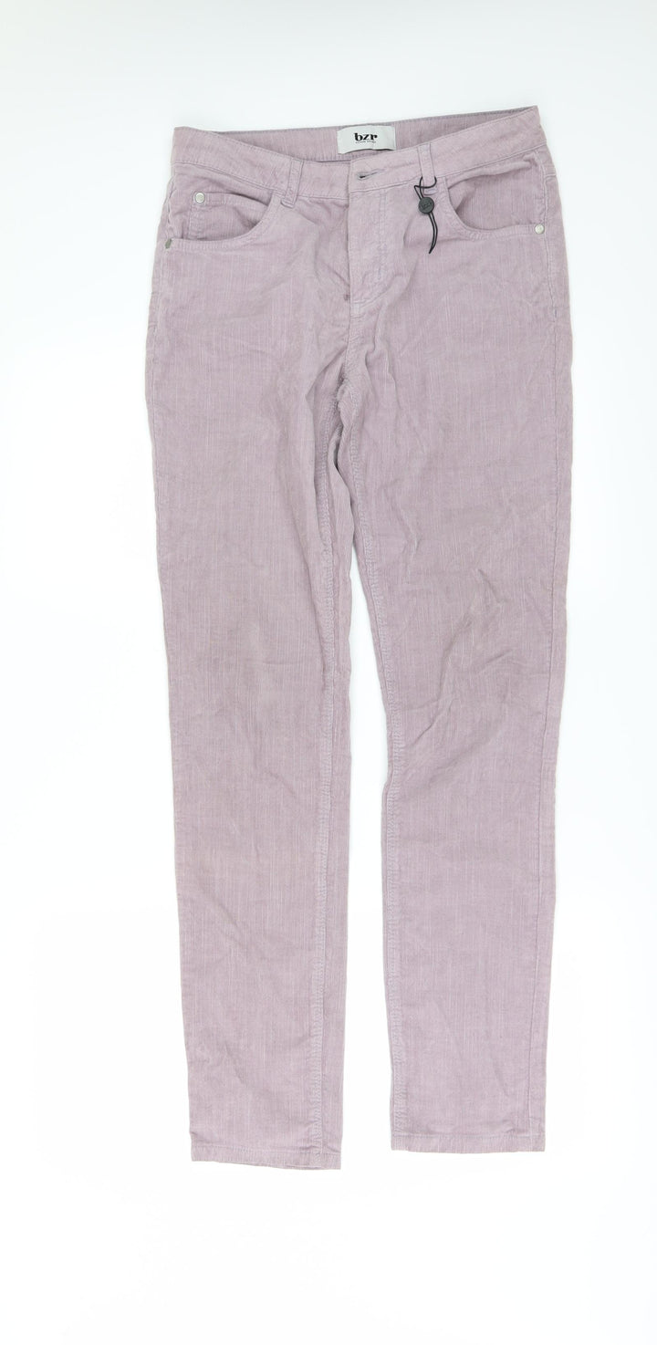 BZR Womens Pink Corduroy Skinny Jeans Size 28 L32 in