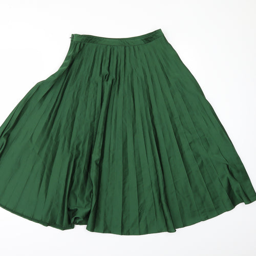 Topshop Womens Green   A-Line Skirt Size 10