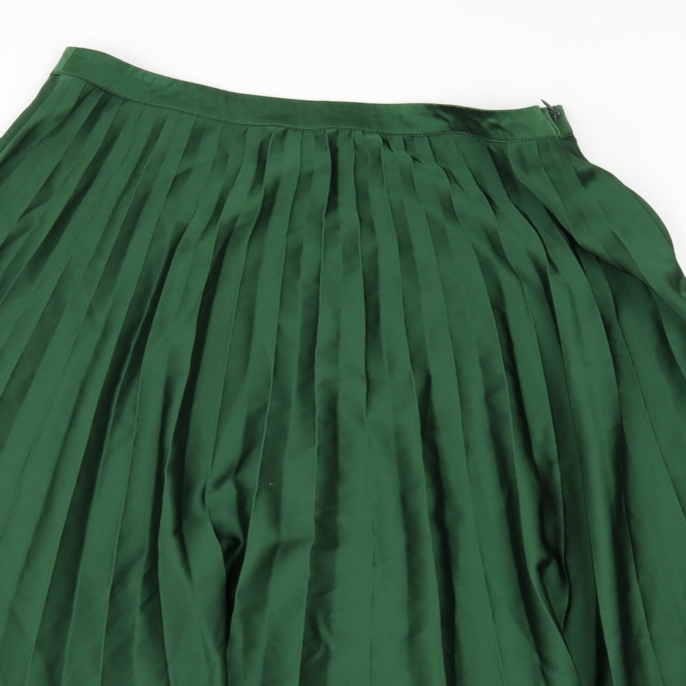Topshop Womens Green   A-Line Skirt Size 10