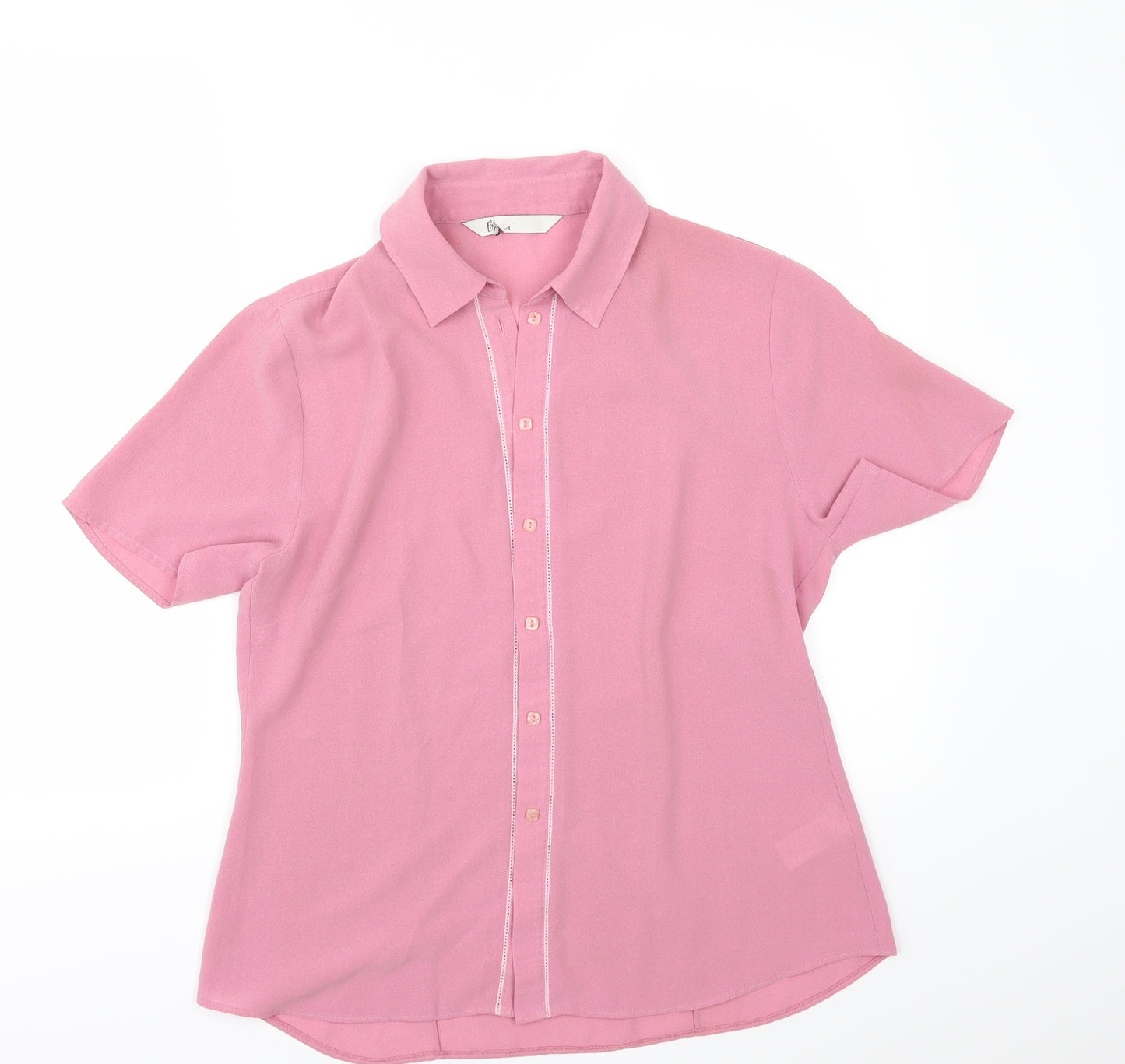 BHS Womens Pink   Tunic Button-Up Size 12