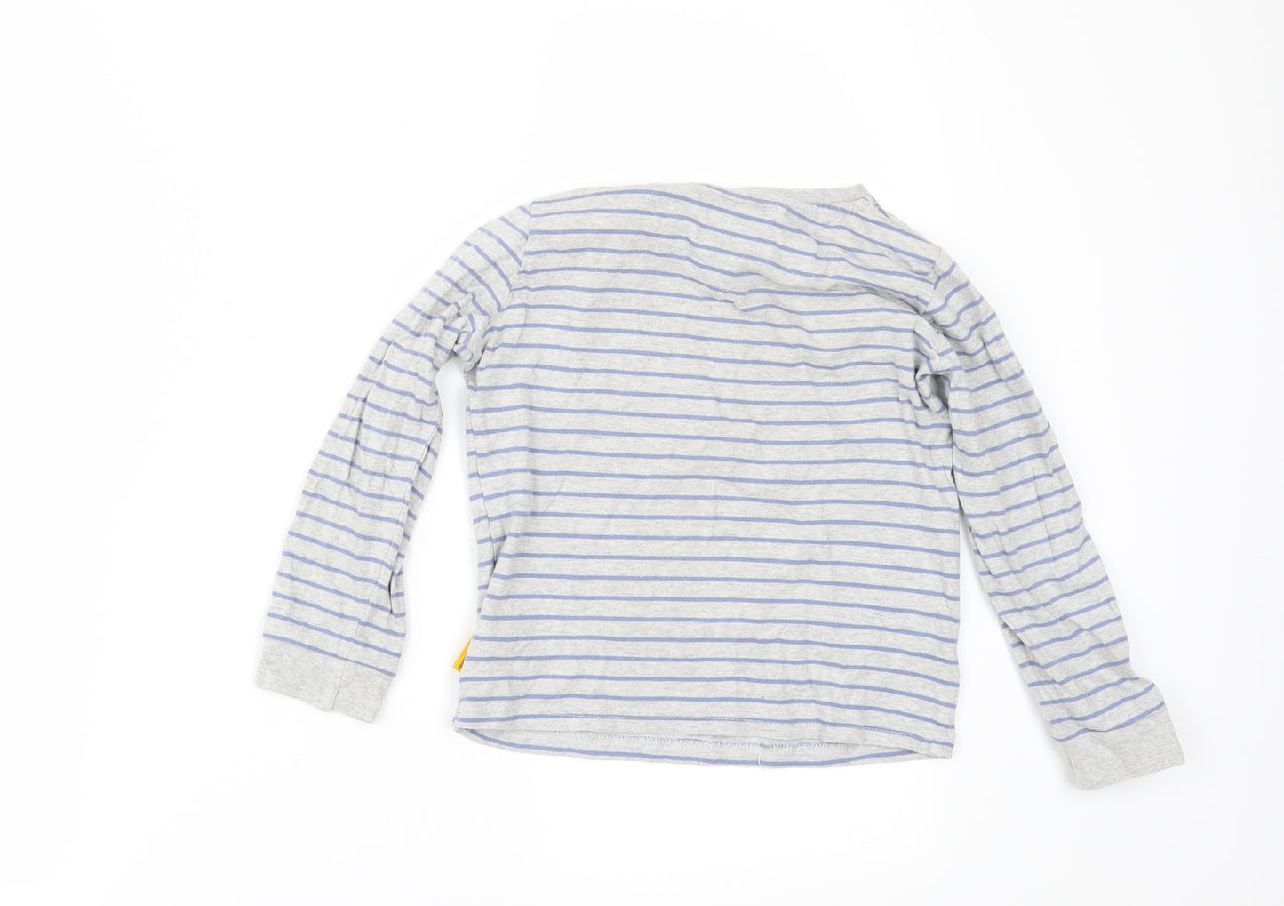 TU Boys Grey Striped  Basic T-Shirt Size 4-5 Years  - Gruffalo`