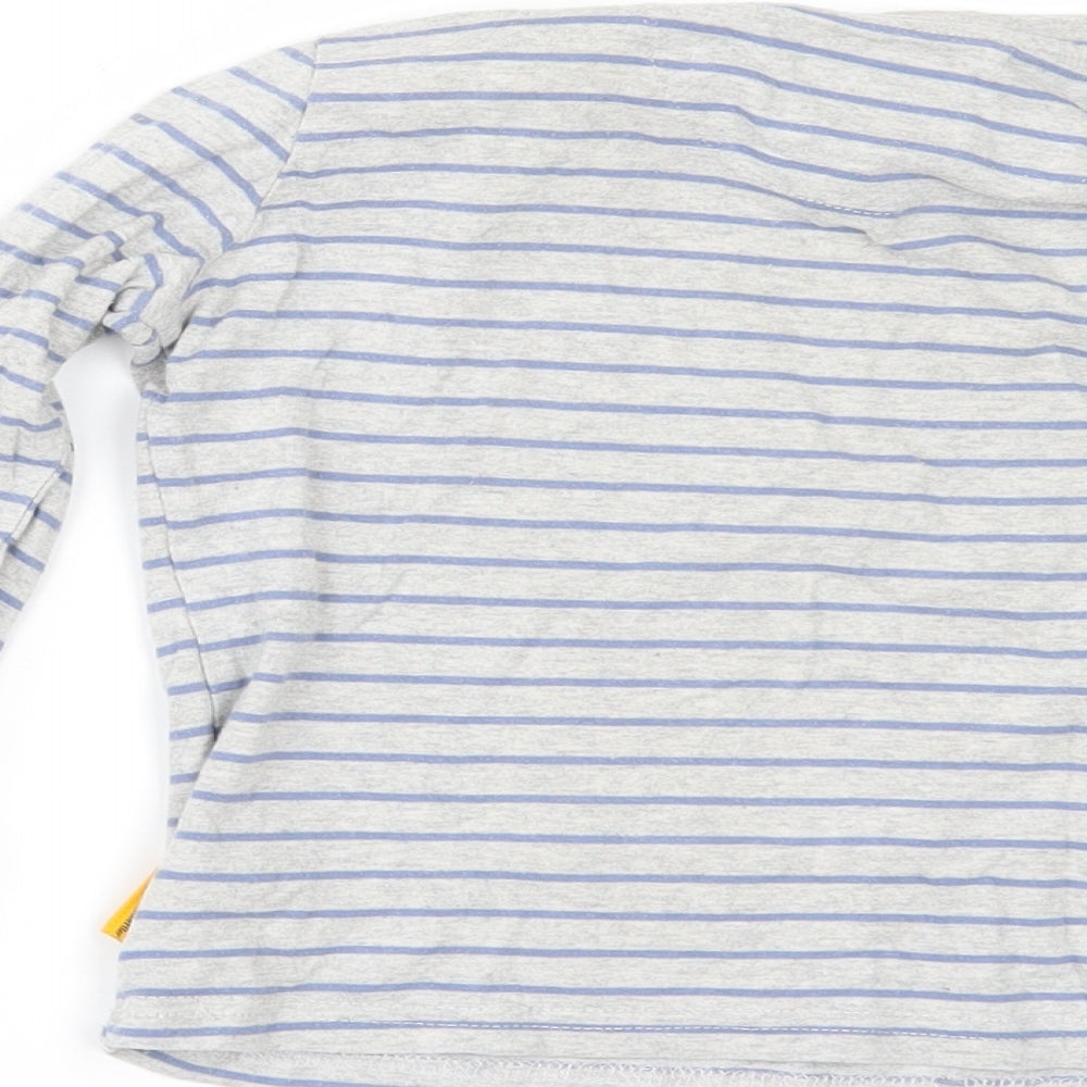 TU Boys Grey Striped  Basic T-Shirt Size 4-5 Years  - Gruffalo`