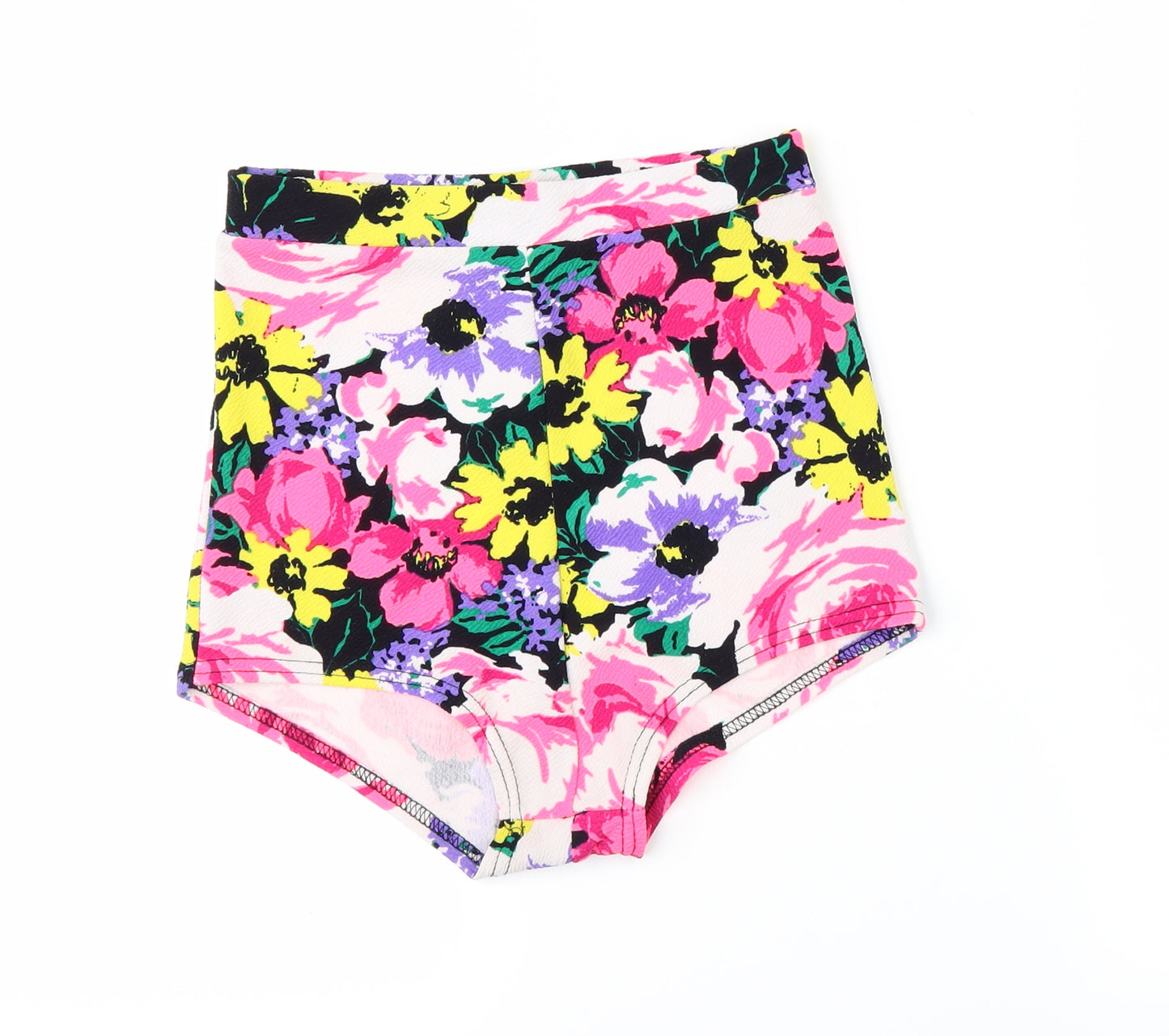 Boohoo Womens Multicoloured Floral  Hot Pants Shorts Size 8