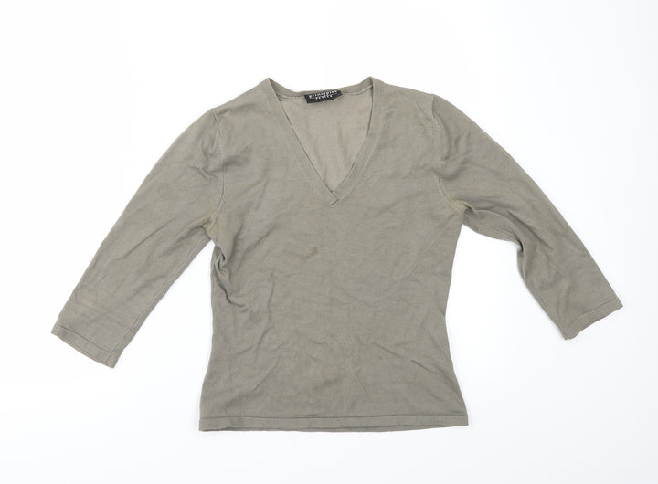 Principles Womens Green Pullover Jumper Size 8