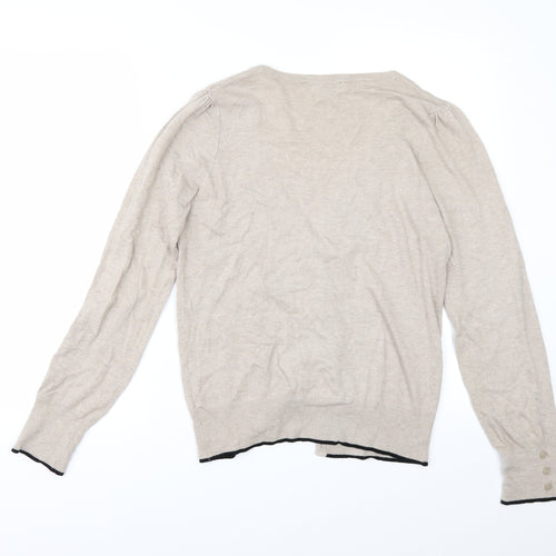Dorothy Perkins Womens Beige   Cardigan Jumper Size 12