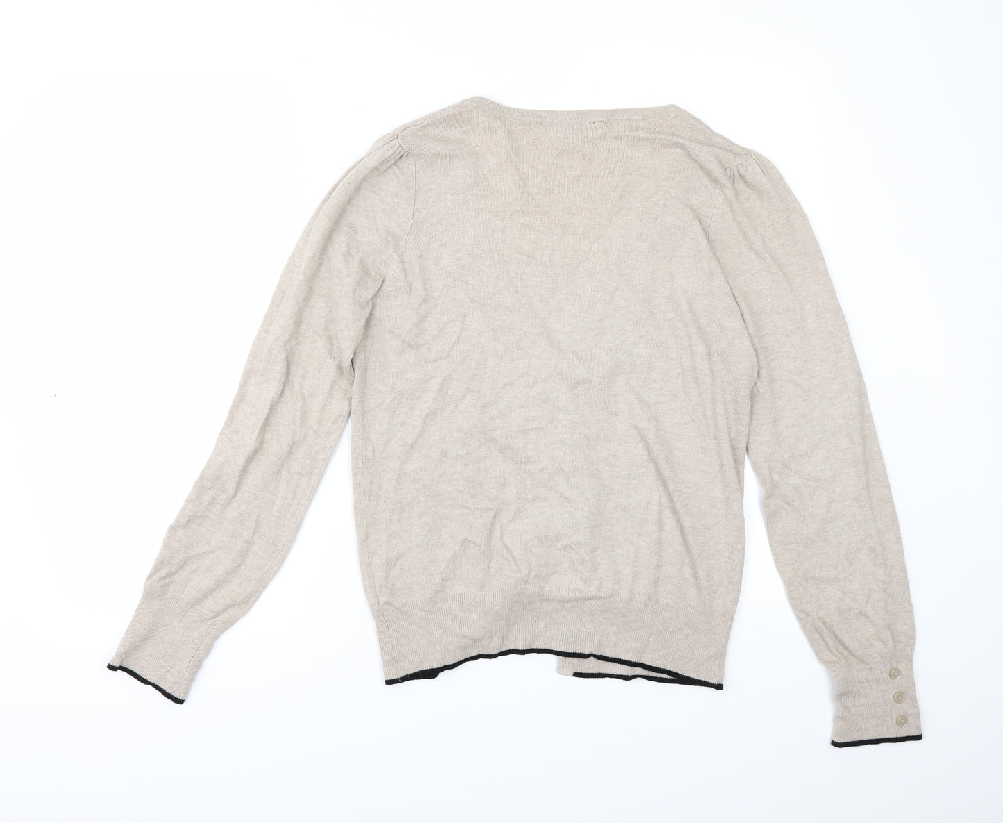 Dorothy Perkins Womens Beige   Cardigan Jumper Size 12