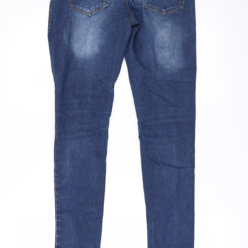 Denim & Co. Womens Blue  Denim Skinny Jeans Size 8 L29 in