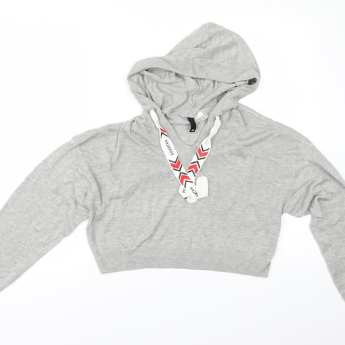 Divided by H&M Womens Grey   Pullover Jumper Size M  - CROPPED
