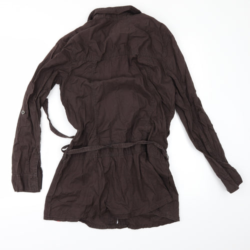 Esprit Womens Brown   Tunic Button-Up Size M