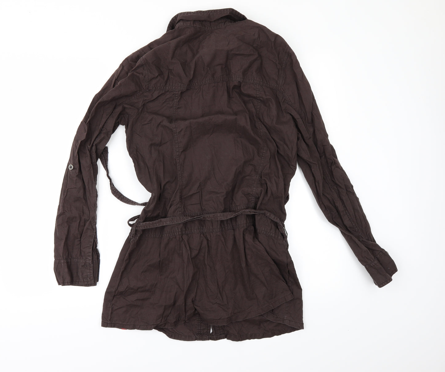 Esprit Womens Brown   Tunic Button-Up Size M