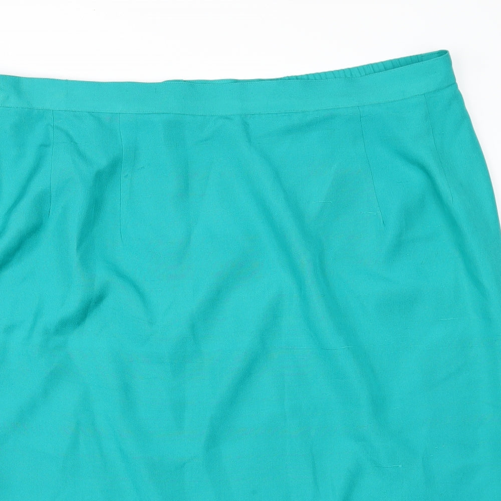 Preworn Womens Green   A-Line Skirt Size 20