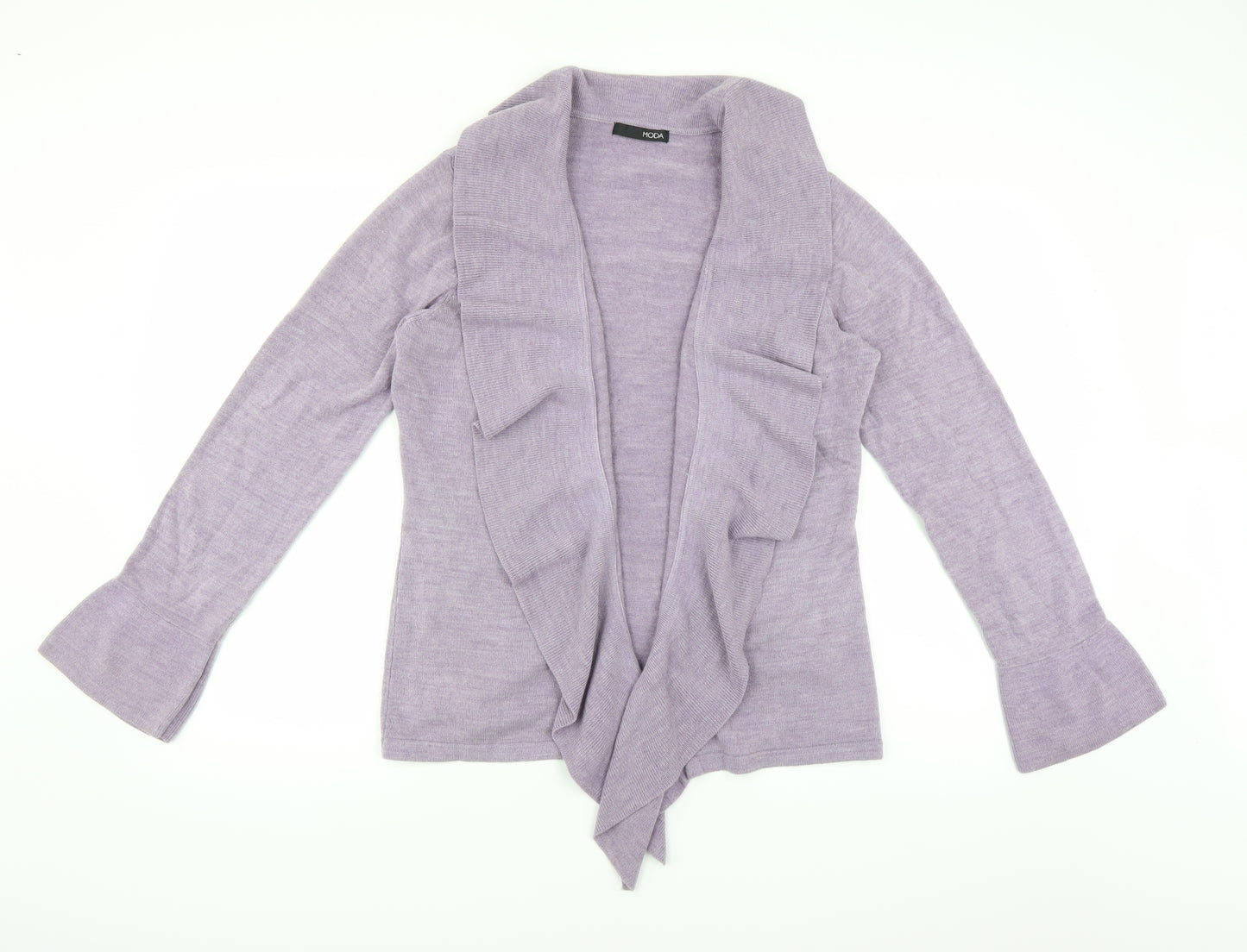 Moda Womens Purple  Knit Cardigan Jumper Size 16