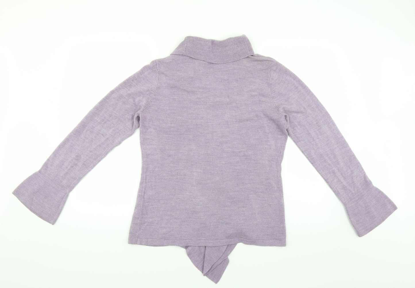 Moda Womens Purple  Knit Cardigan Jumper Size 16