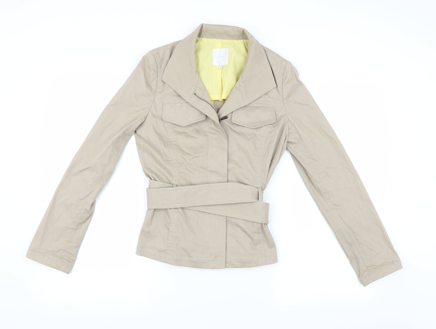 U.W.N Womens Beige   Jacket  Size 2