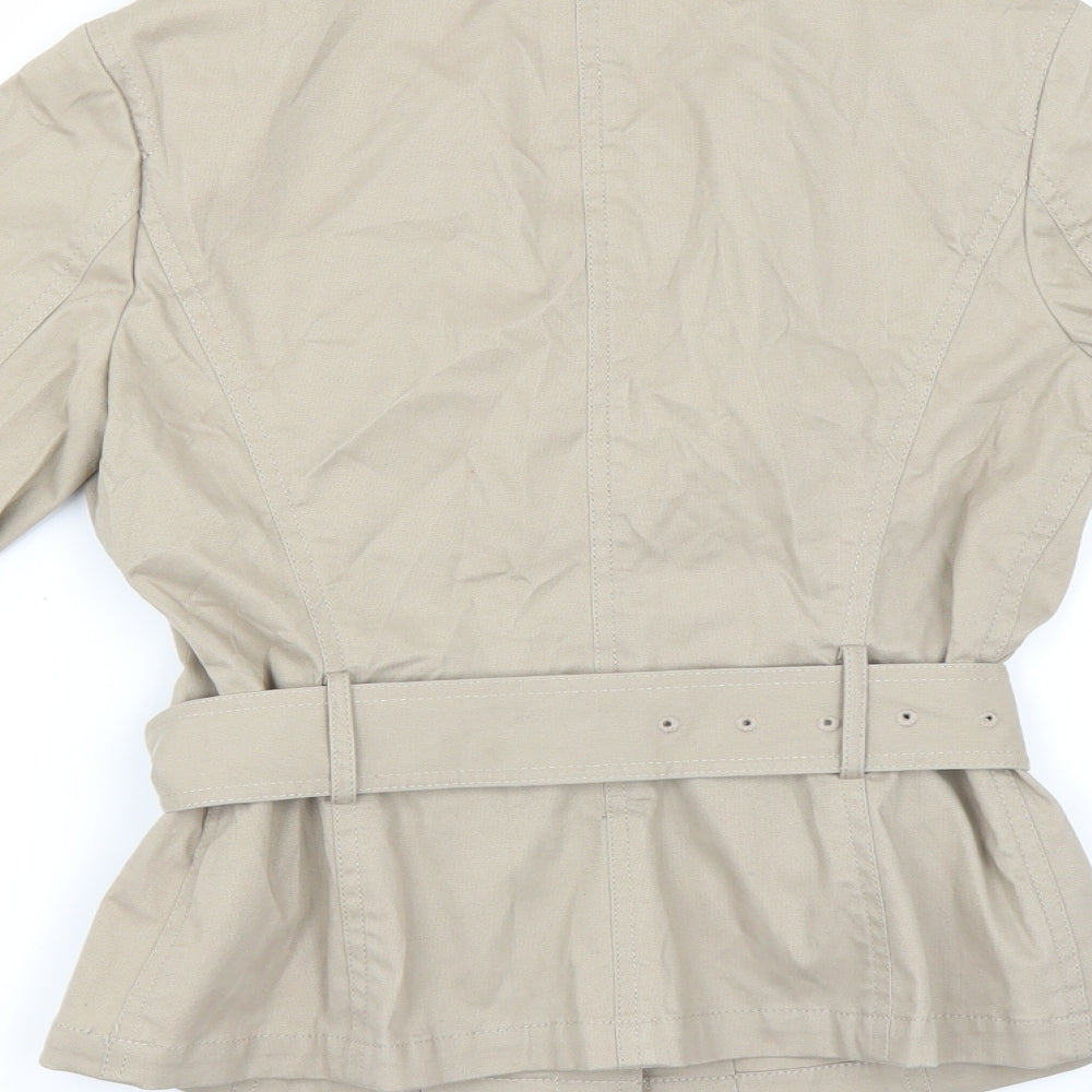 U.W.N Womens Beige   Jacket  Size 2