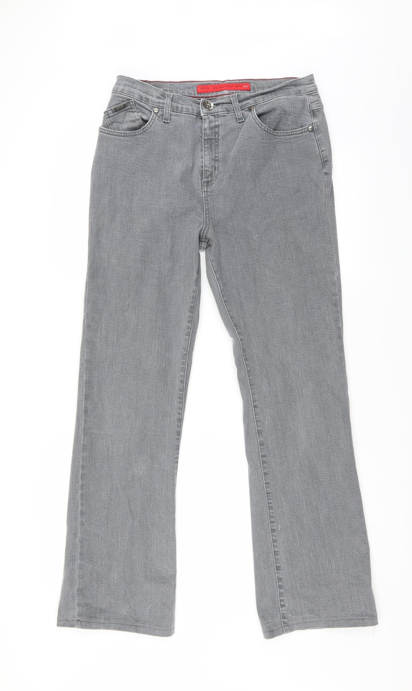 Marks and Spencer Womens Grey   Trousers  Size 16 L30.5 in