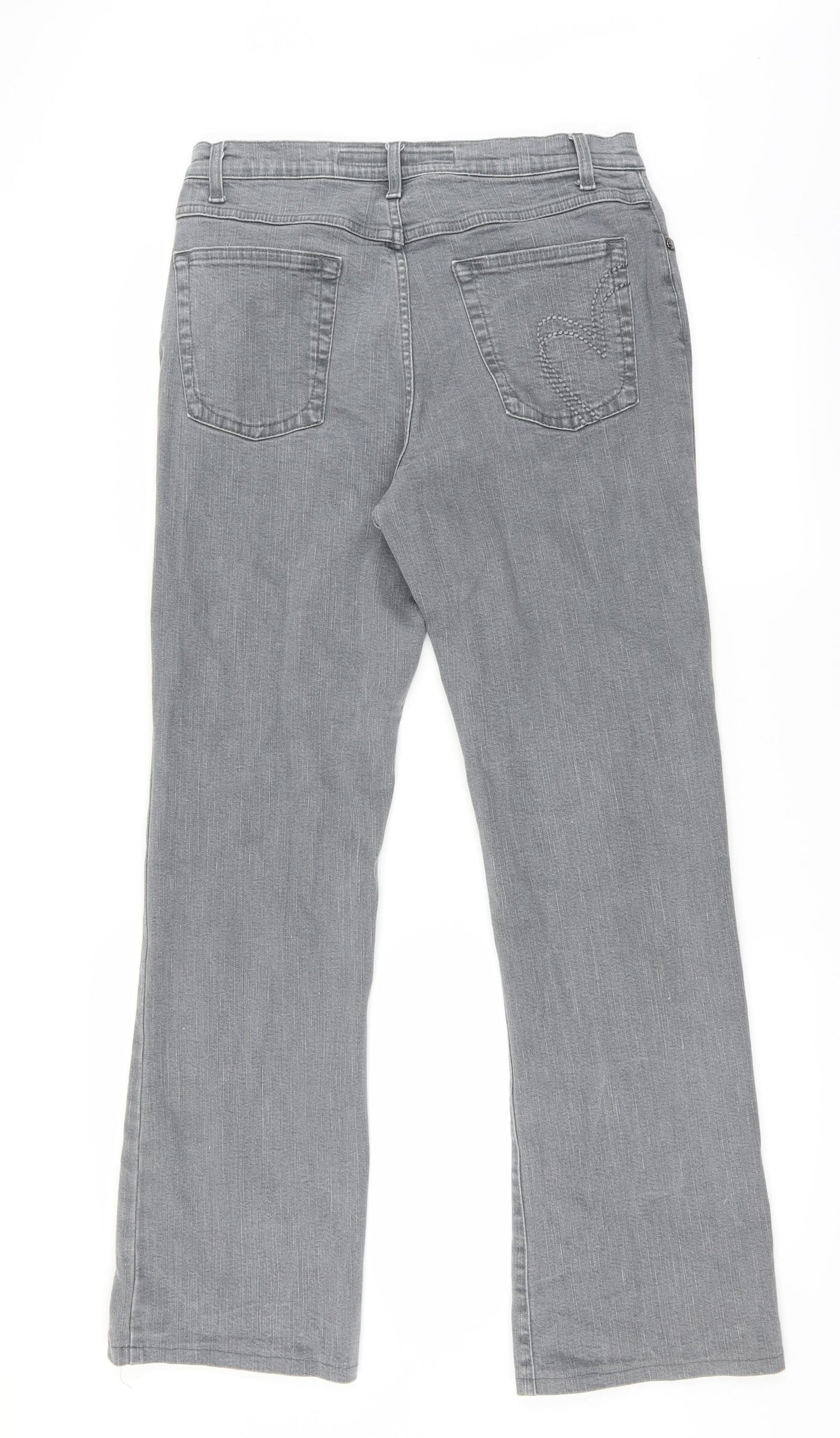 Marks and Spencer Womens Grey   Trousers  Size 16 L30.5 in