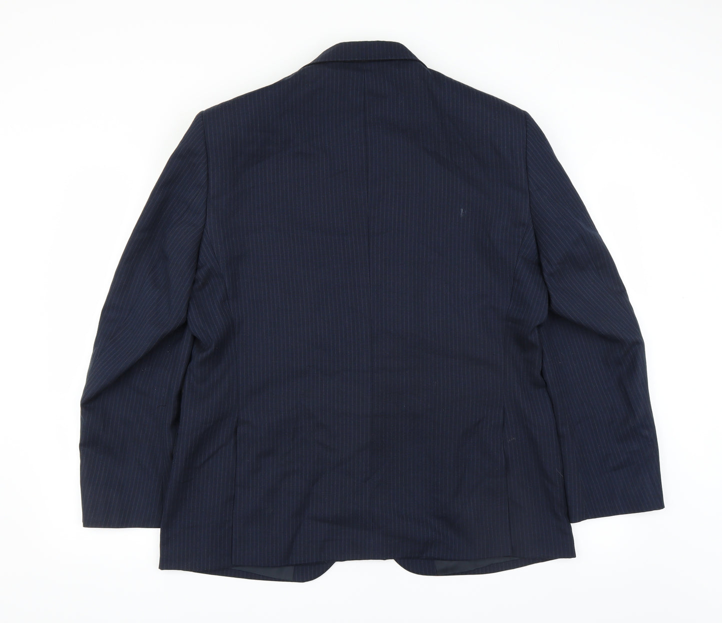 Marks and Spencer Mens Blue Striped  Jacket Suit Jacket Size 42