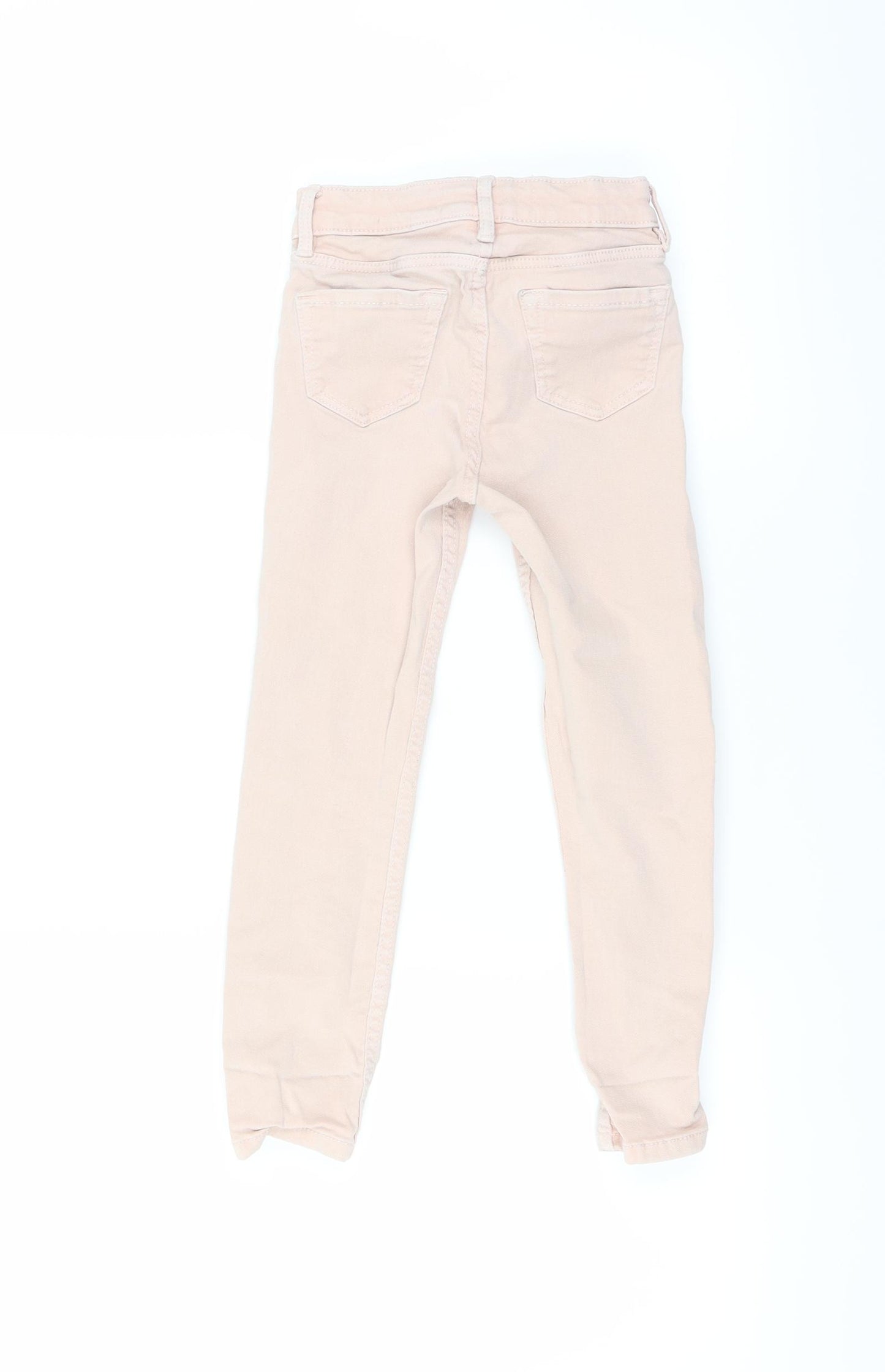 H&M Girls Pink   Skinny Jeans Size 4-5 Years