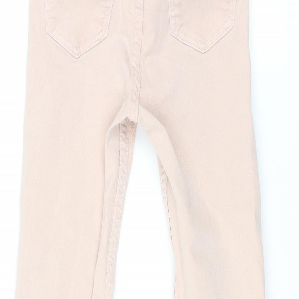 H&M Girls Pink   Skinny Jeans Size 4-5 Years