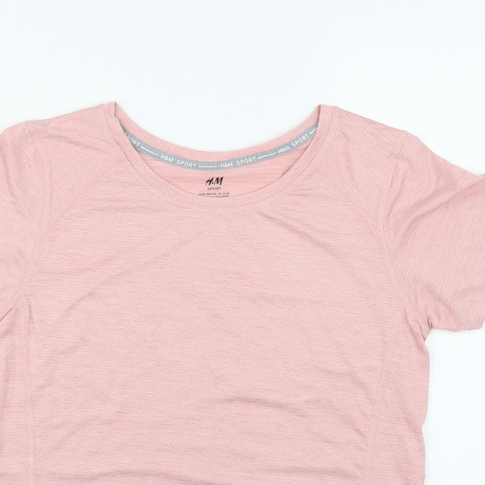 H&M Girls Pink   Basic T-Shirt Size 12-13 Years
