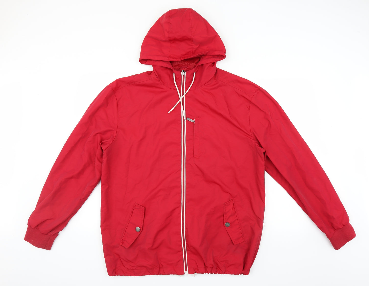Matalan Mens Red   Bomber Jacket Jacket Size L