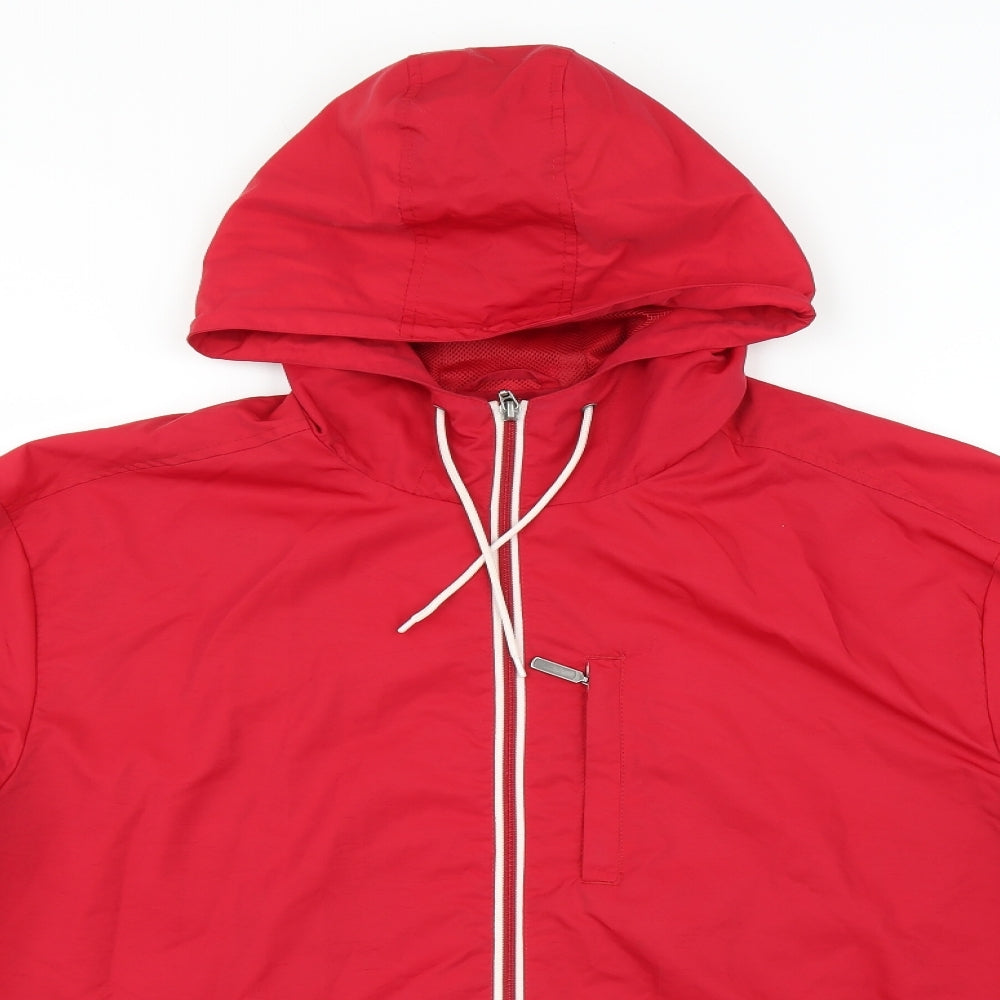 Matalan Mens Red   Bomber Jacket Jacket Size L