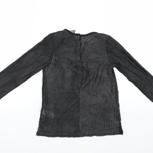 TJX Girls Black   Basic T-Shirt Size 5-6 Years