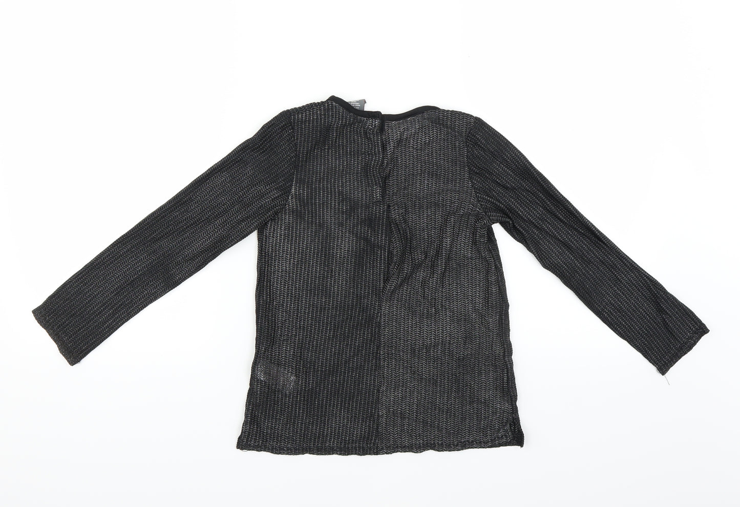 TJX Girls Black   Basic T-Shirt Size 5-6 Years
