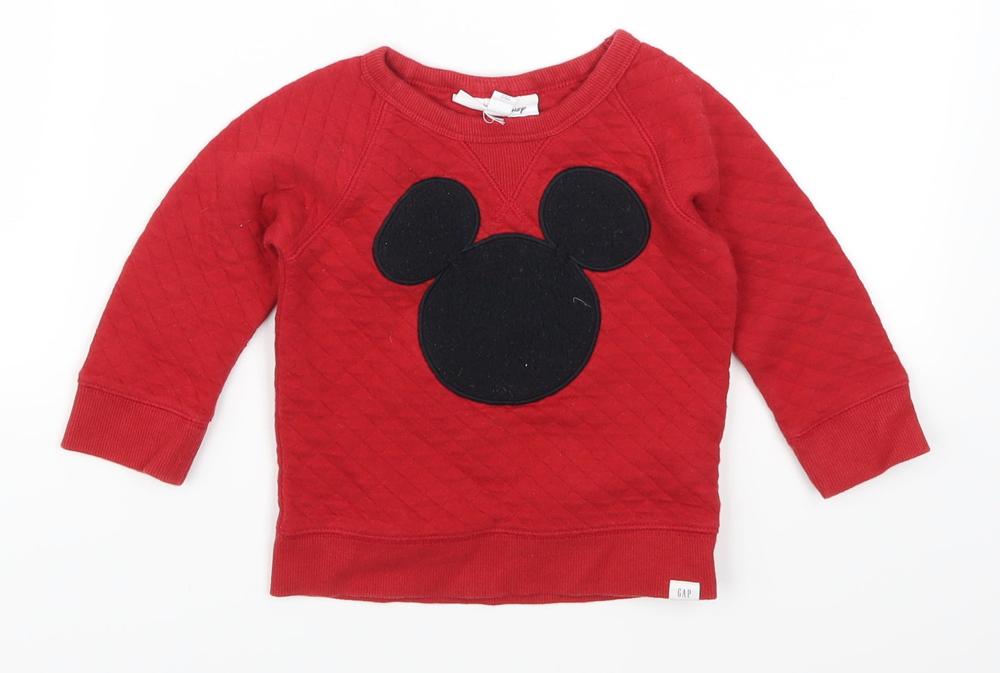 Gap Baby Red   Basic T-Shirt Size 12-18 Months  - Mickey Mouse