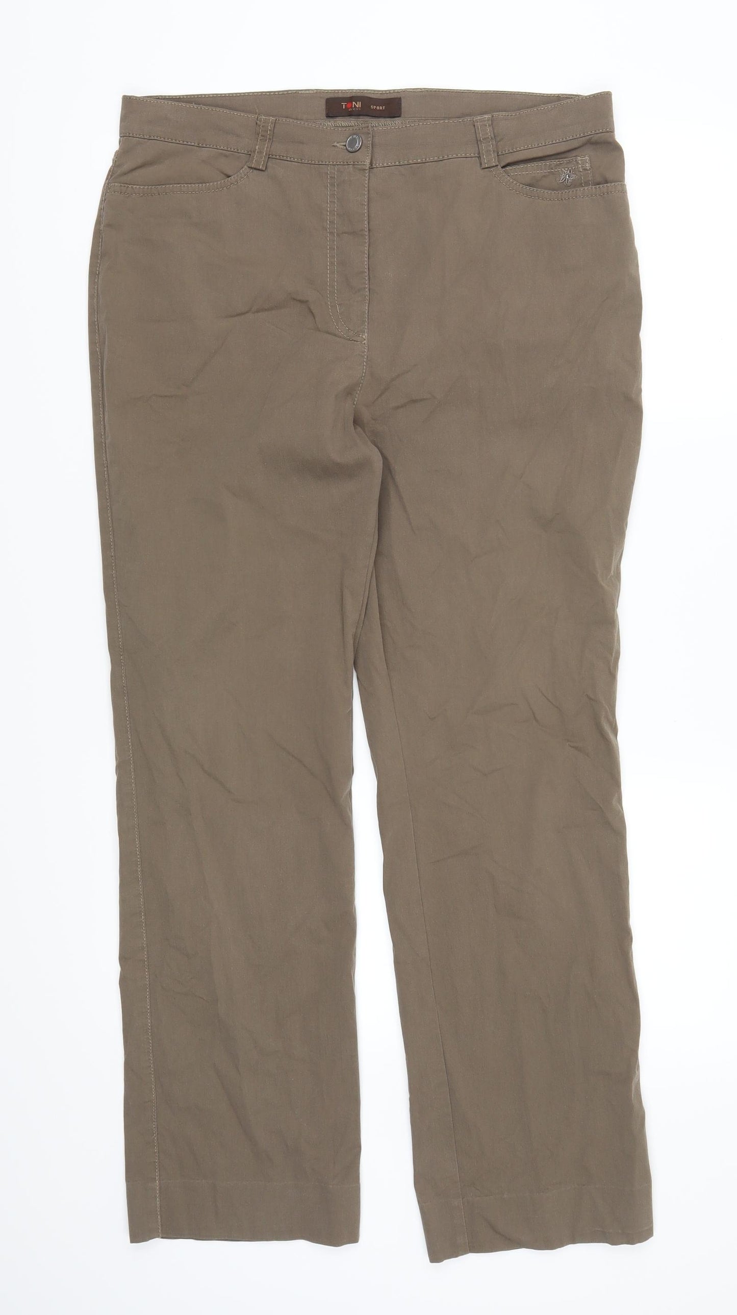 Toni Womens Brown   Trousers  Size 34 L29 in