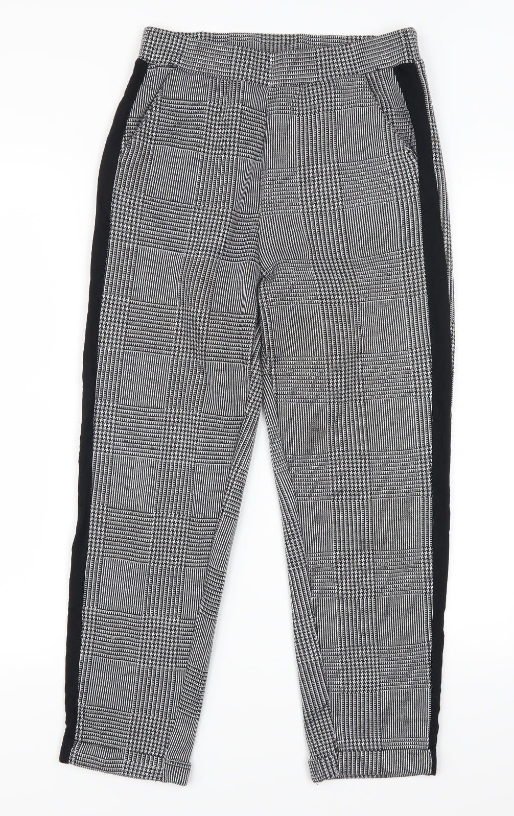 Zara Womens Grey Check  Trousers  Size S L23.5 in