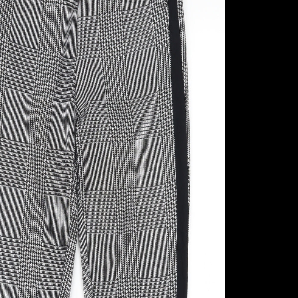 Zara Womens Grey Check  Trousers  Size S L23.5 in
