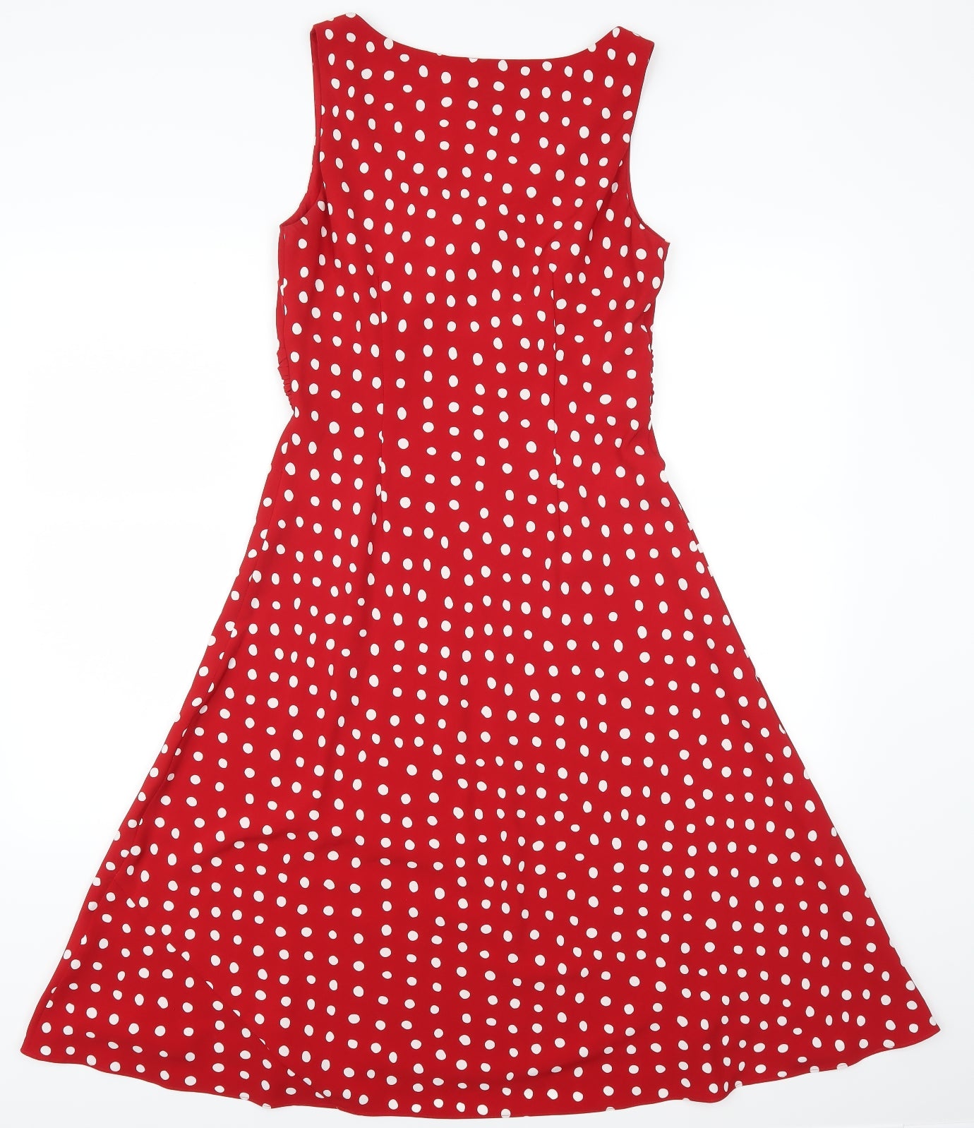 Kaliko Womens Red Polka Dot  A-Line  Size 10
