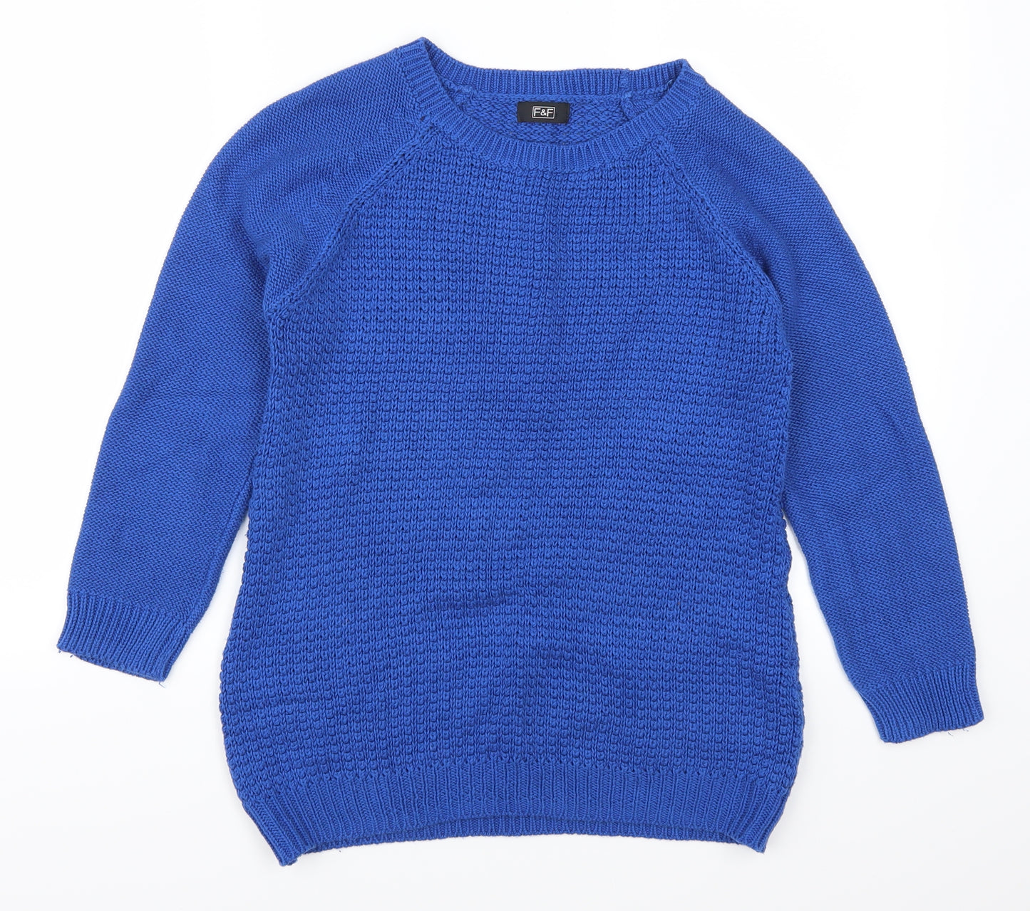 F&F Womens Blue   Pullover Jumper Size 8