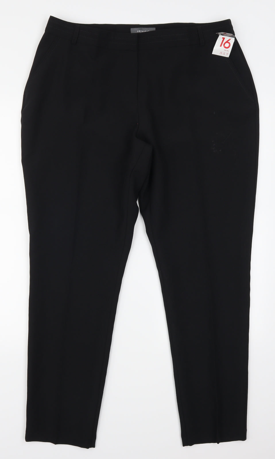 Primark Womens Black   Trousers  Size 16 L28.5 in