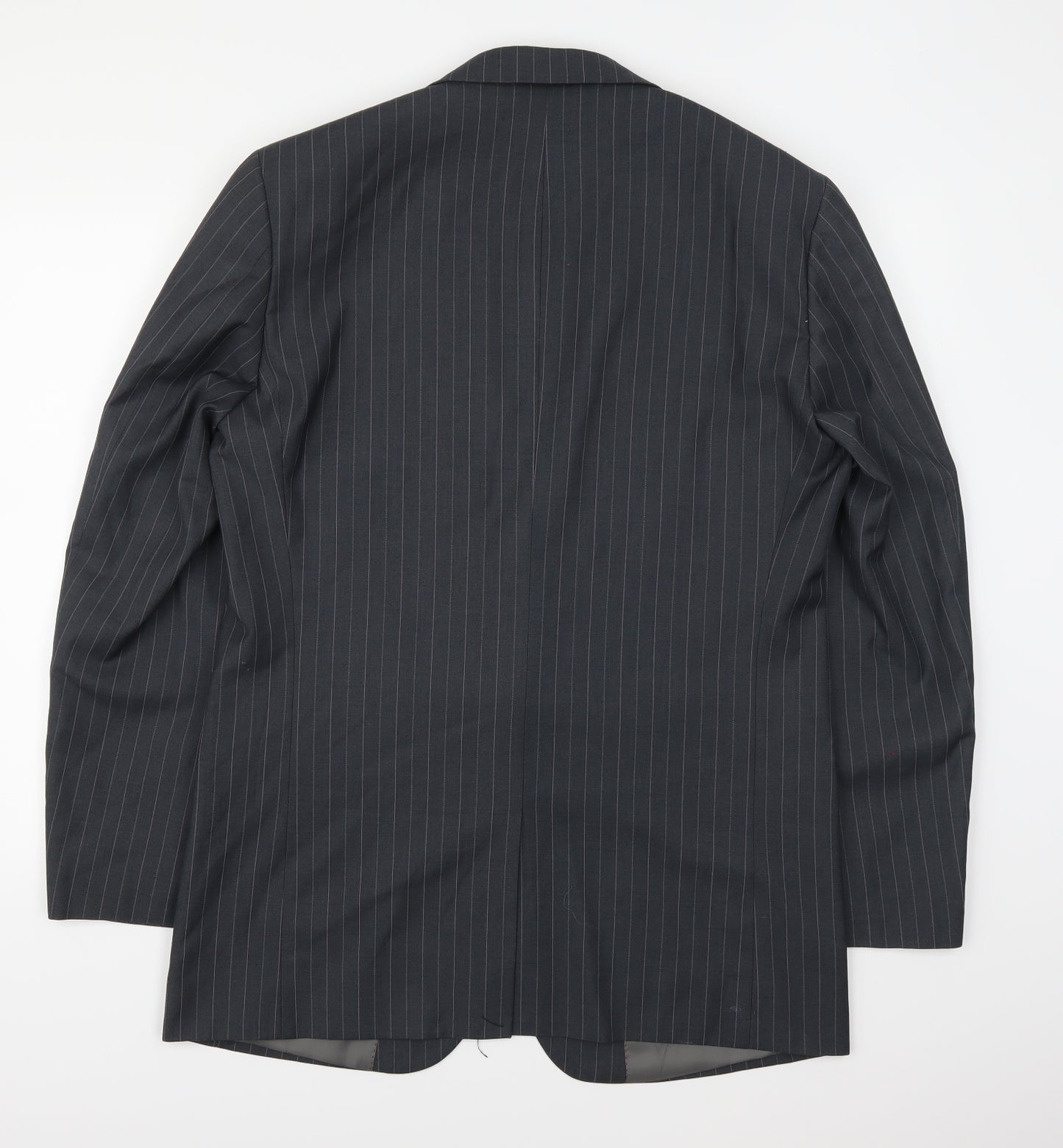 Joseph Baur Mens Grey Striped  Jacket Suit Jacket Size 40