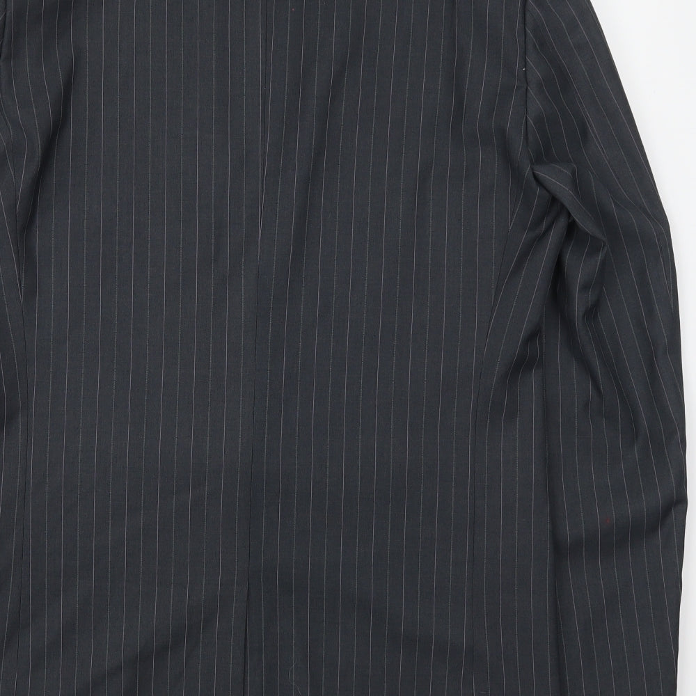 Joseph Baur Mens Grey Striped  Jacket Suit Jacket Size 40