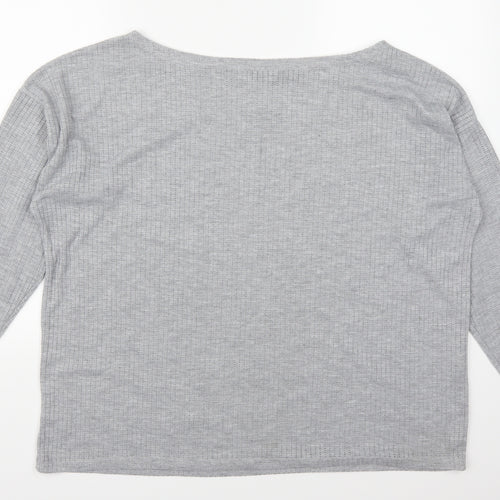 Boohoo Womens Grey   Pullover Jumper Size 18