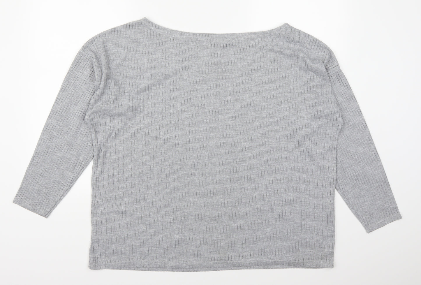 Boohoo Womens Grey   Pullover Jumper Size 18
