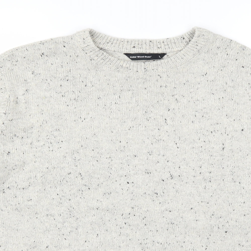 Cedar Wood State Mens Grey   Pullover Jumper Size XL
