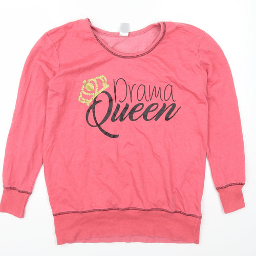 Avon Womens Pink   Pullover Sweatshirt Size 10  - DRama Queen