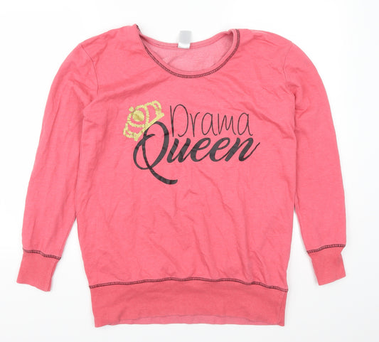Avon Womens Pink   Pullover Sweatshirt Size 10  - DRama Queen