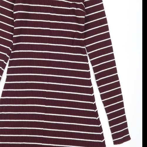 Primark Womens Purple Striped  A-Line  Size 12