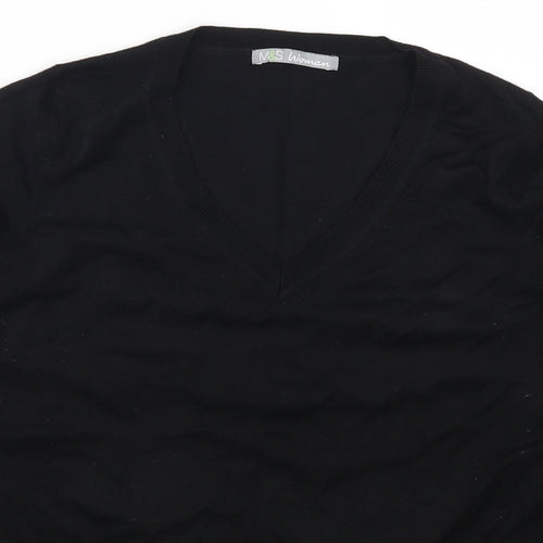 Marks and Spencer Womens Black   Pullover Jumper Size 12