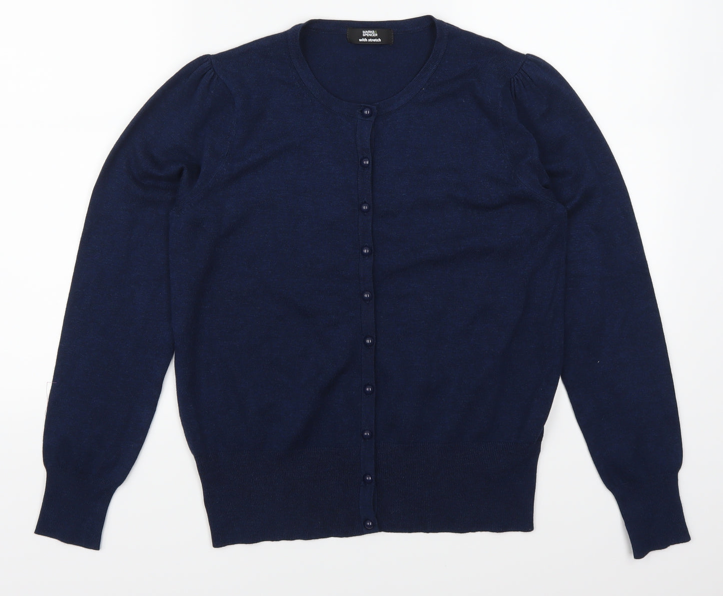 Marks and Spencer Womens Blue   Cardigan Jumper Size 14